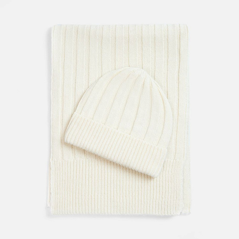 Шапка Bellish, белая (ванильная) - рис 4.