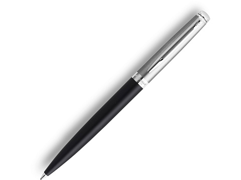 Шариковая ручка Waterman Hemisphere Entry Point Stainless Steel with Black Lacquer в подарочной упаковке