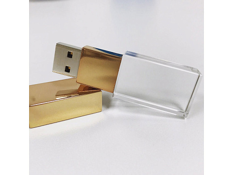 USB-флешка на 512 Mb, золото - рис 2.