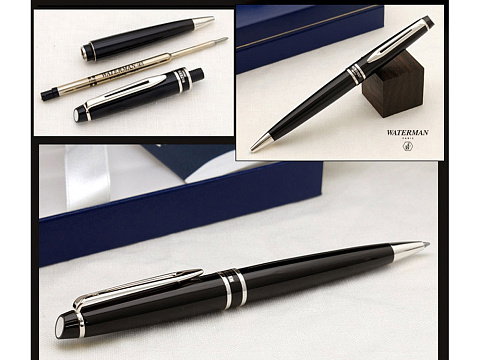 Шариковая ручка Waterman Expert 3, цвет: Black CT, стержень: Mblu - рис 5.