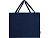 Odessa большая эко-сумка из переработанного хлопка, сертифицированного согласно GRS, плотностью 220 г/м² - Темно - синий - миниатюра - рис 2.