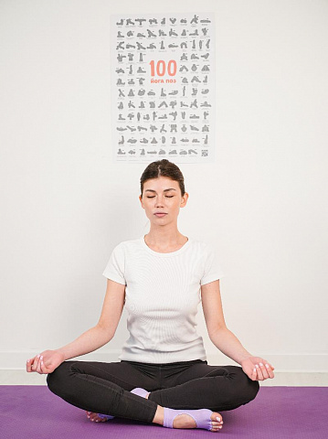 Мотивационный скретч-постер "100 поз для йоги" - рис 2.