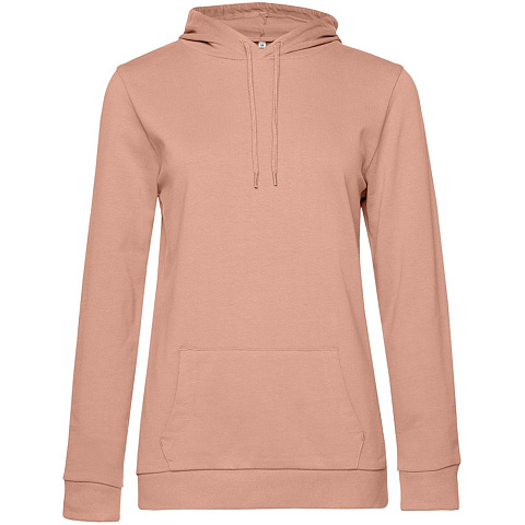 Толстовка с капюшоном женская Hoodie, бежевая (nude)