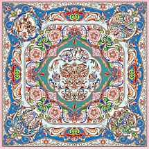 Платок Шедевры русских эмальеров