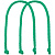 Ручки Corda для пакета M, зеленые - миниатюра - рис 2.