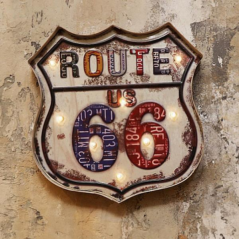 Светящаяся вывеска "Route 66" - рис 5.