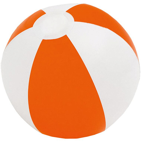 Надувной пляжный мяч Cruise, оранжевый с белым - рис 2.