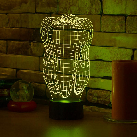 3D лампа Зуб - рис 4.