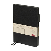 Ежедневник недатированный А5 Boston, черный (серый обрез)