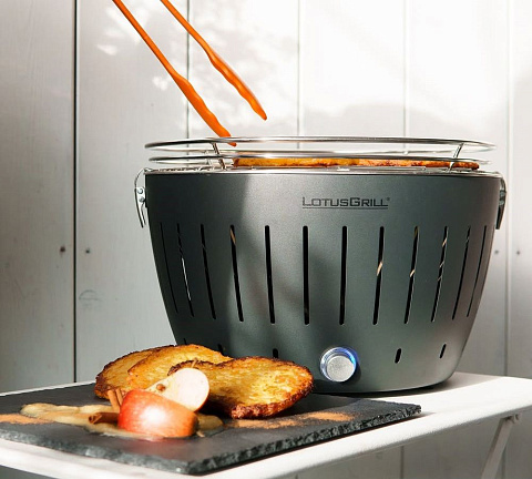 Угольный гриль Lotus Grill Classic, серый (антрацит) - рис 6.