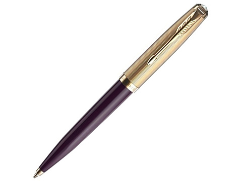 Шариковая ручка Parker 51 DELUXE PLUM GT, стержень: M, цвет чернил: black, в подарочной упаковке.