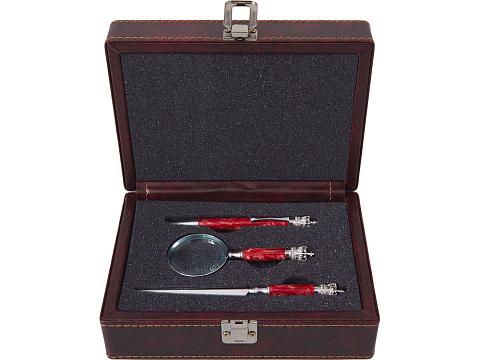 Набор Принц Уэльский : ручка шариковая, лупа, нож для бумаг - рис 2.