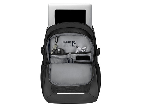 Рюкзак WENGER XE Ryde 16, черный, переработанный ПЭТ/Полиэстер, 33х22х47 см, 26 л. - рис 4.