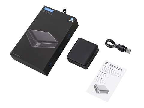 Внешний аккумулятор Brick 10 с быстрой зарядкой QC/PD, 10000 мАч, черный - рис 7.