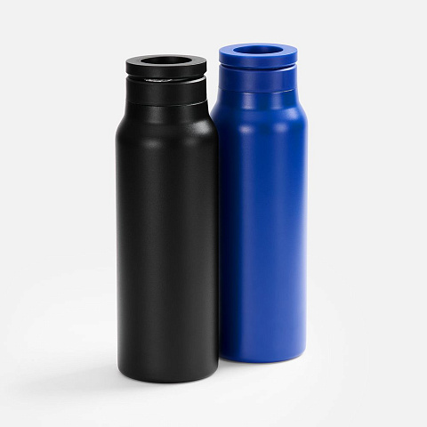 Термобутылка Magnus с магнитным держателем для телефона, синяя - рис 9.