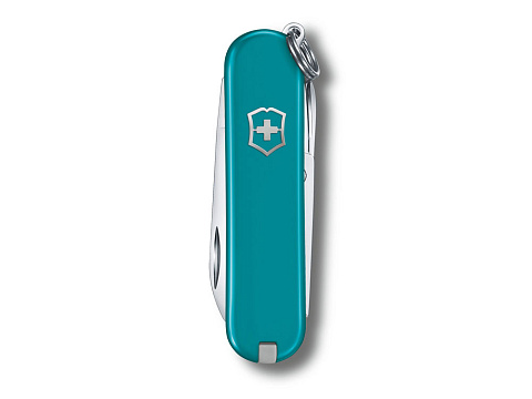 Нож-брелок VICTORINOX Classic SD Colors Mountain Lake, 58 мм, 7 функций, тёмно-бирюзовый - рис 2.