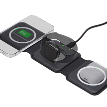 Беспроводное зарядное устройство 3-в-1 Road, 15 Вт, черный