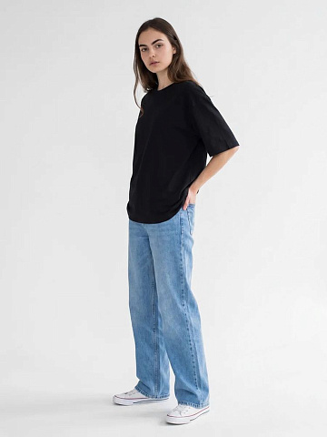 Футболка Oversize Premium 210, черная - рис 9.