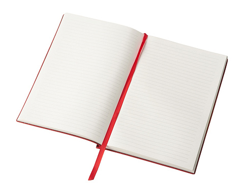 Блокнот А5 Scribe, гибкая обложка, 96 листов 80 гр/м2, красный - рис 5.