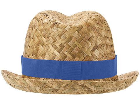 Pricus соломенная шляпа - Ярко-синий / Натуральный - рис 2.