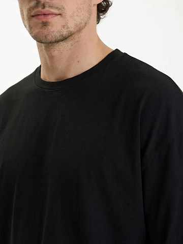 Футболка Oversize Premium 210, черная - рис 5.