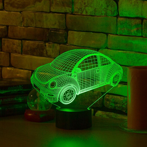 3D лампа Машинка - рис 3.
