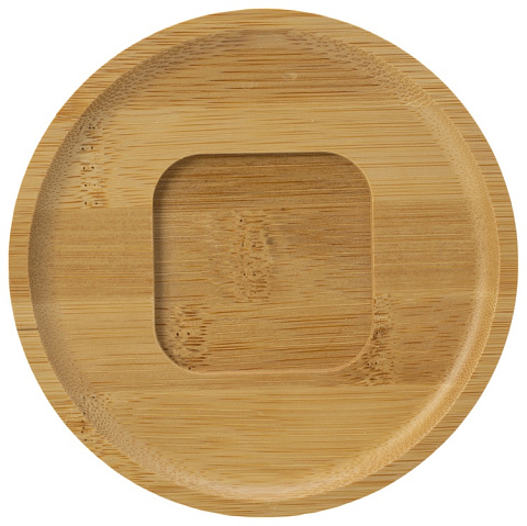 Кофейная пара с бамбуковым блюдцем Mandy, белый - рис 4.