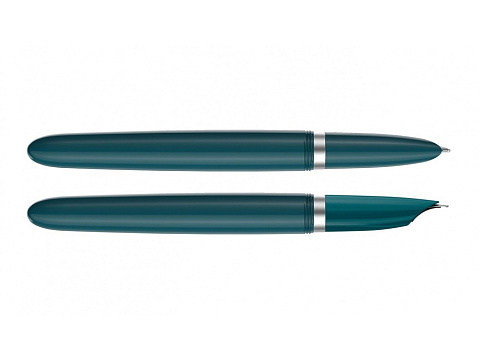 Перьевая ручка Parker 51 CORE TEAL BLUE CT, перо: F, цвет чернил: black, в подарочной упаковке. - рис 8.