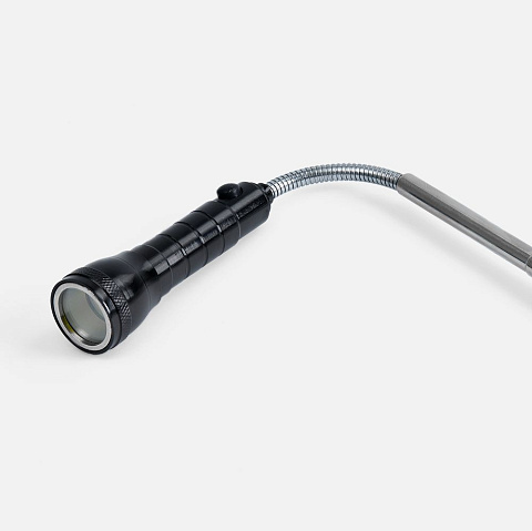 Телескопический фонарь с магнитом Flexion, ver.2, черный - рис 7.