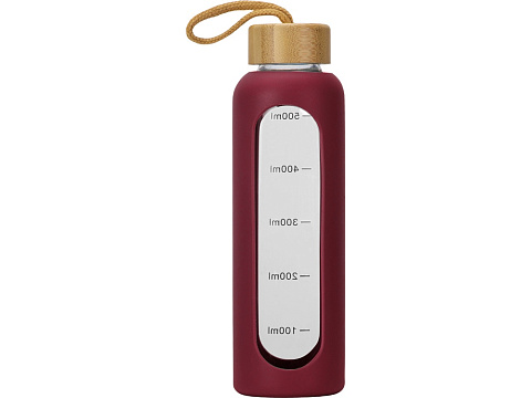 Бутылка из боросиликатного стекла Hangy, 550 мл, бургунди - рис 4.