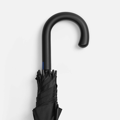 Зонт-трость Hidecolor с цветными спицами, черный с синим - рис 6.