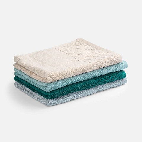 Полотенце махровое Hoya, большое, темно-бирюзовое - рис 4.