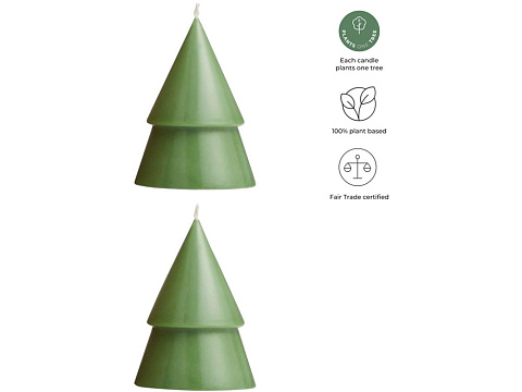 Orginal Home рождественская елочная свеча матча - M - Зеленый яркий - рис 2.