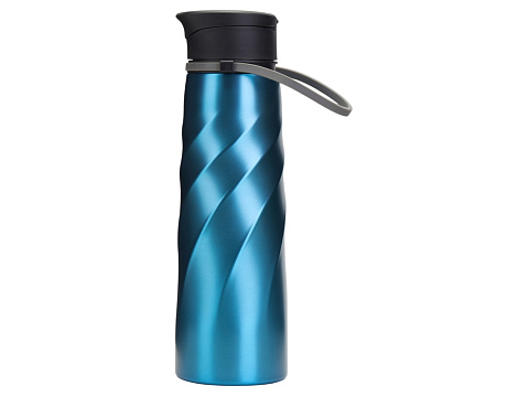 Бутылка для воды Athletica, 1000 мл, нержавеющая сталь, синий - рис 5.