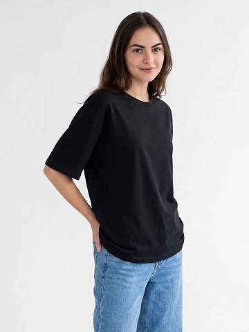 Футболка Oversize Premium 210, черная - рис 8.