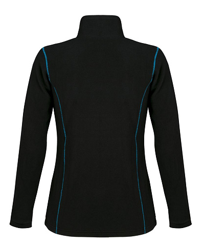 Куртка женская Nova Women 200, черная с ярко-голубым - рис 3.