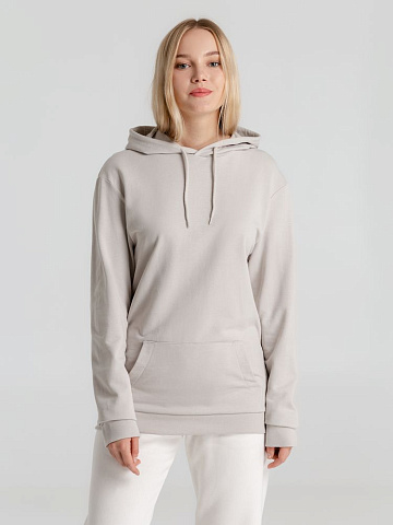 Толстовка с капюшоном унисекс Hoodie, дымчато-серая - рис 12.