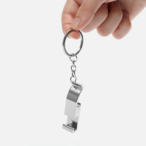Брелок-подставка с открывалкой Virke, серебристый - рис 5.