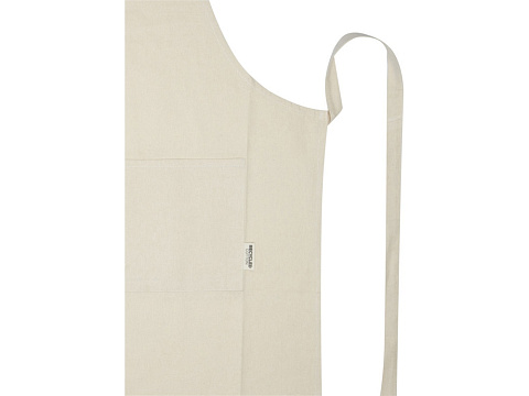 Nia фартук из переработанного хлопка плотностью 200 г/м² - Зеленый яркий - рис 3.