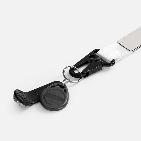 Брелок с карабином Manlig, белый - рис 5.