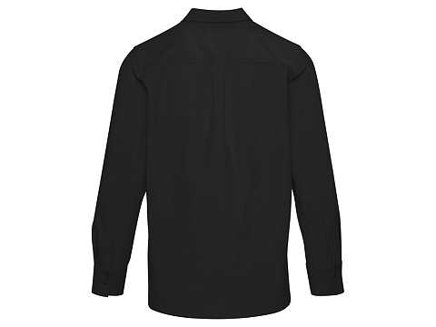 Alum вельветовая рубашка унисекс - сплошной черный - рис 3.