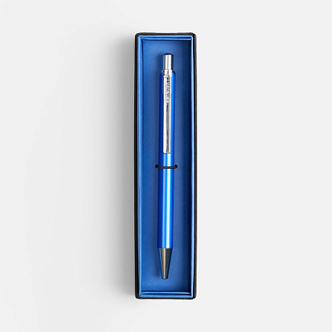 Ручка шариковая Arvent Glossy в футляре, синяя - рис 3.