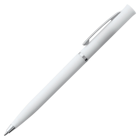 Ручка шариковая Euro Chrome, белая - рис 3.