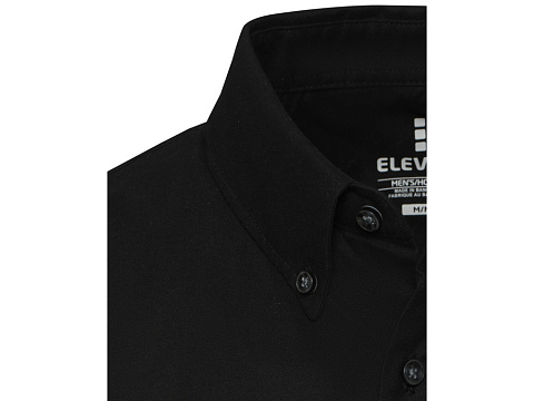 Sphene мужская рубашка оксфорд - сплошной черный - рис 4.