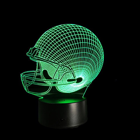 3D светильник Шлем для американского футбола - рис 3.