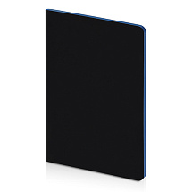 Бизнес-тетрадь А5 Pragmatic Contrast, 40 листов в клетку, черный с голубым срезом