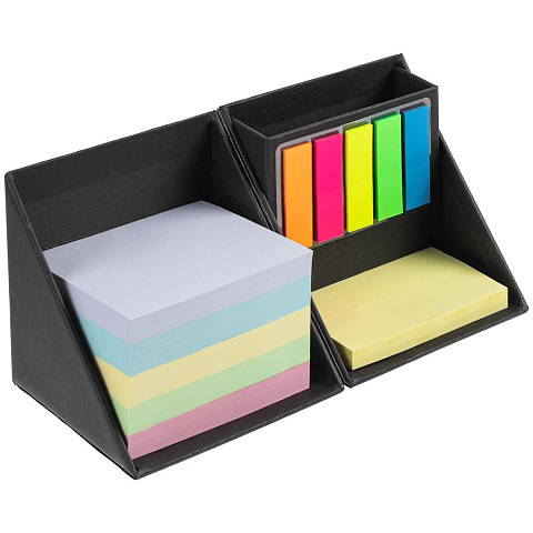 Настольный набор со стикерами Mnemonic ver.2, черный - рис 2.