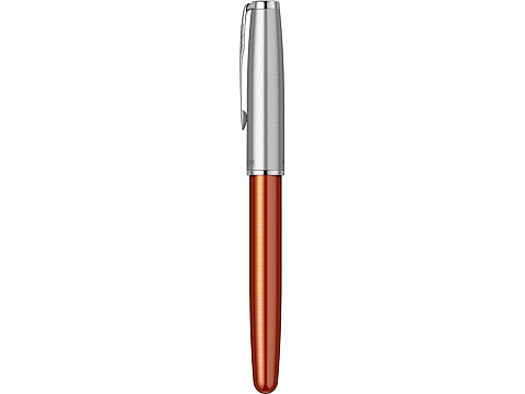 Перьевая ручка Parker Sonnet Essentials Orange SB Steel CT, перо: F, цвет чернил black, в подарочной упаковке. - рис 6.