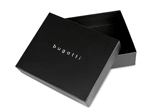 Портмоне BUGATTI ЧЕРНАЯ МАГИЯ | BLACK MAGIC, с защитой данных RFID, черное, натуральная кожа козы, 9х1х10 см - рис 7.