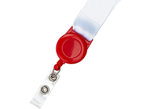 Ланъярд 2,5 см с ретрактором, красный - рис 4.